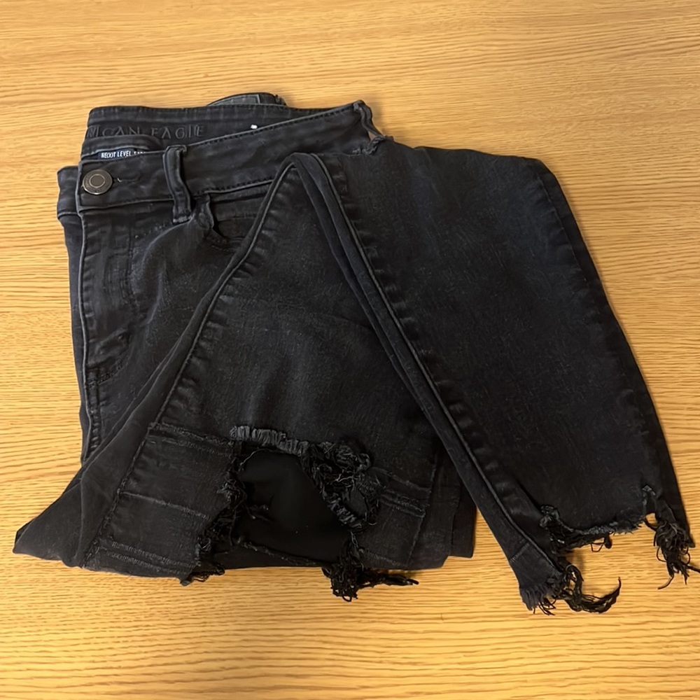 Black American eagle jeans